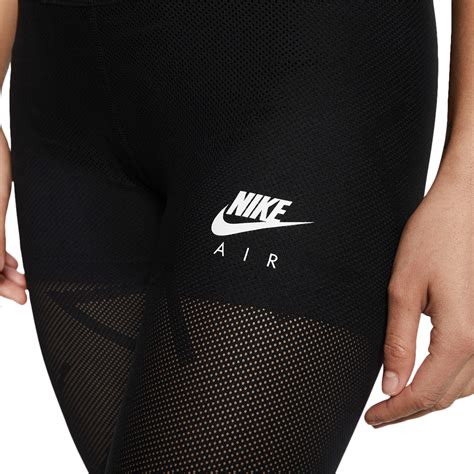 NIKE WOMEN'S 7/8 TIGHT AIR MESH BLACK/WHITE